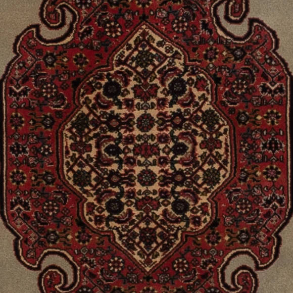 Persisk teppe - Bijar - 174 x 112 cm - olivengrønn