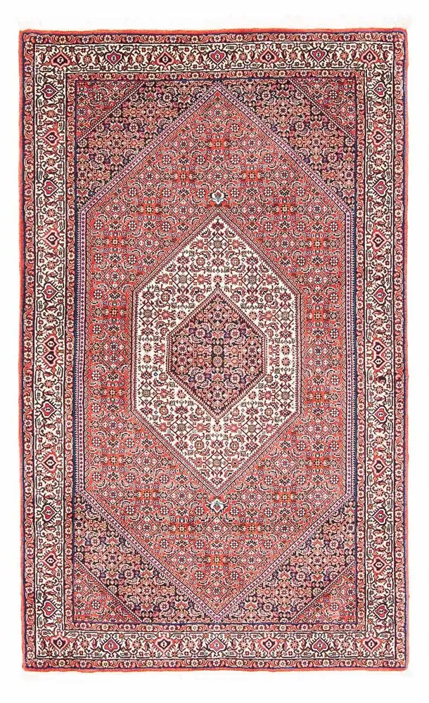Persisk teppe - Bijar - 175 x 110 cm - lys rød
