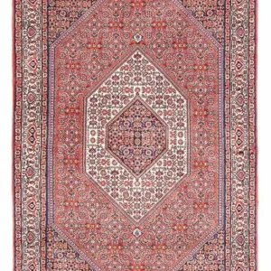 Persisk teppe - Bijar - 175 x 110 cm - lys rød