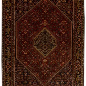 Persisk teppe - Bijar - 175 x 124 cm - rust