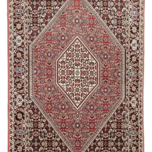 Persisk teppe - Bijar - 176 x 113 cm - lys rød