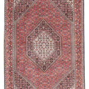 Persisk teppe - Bijar - 179 x 111 cm - lys rød