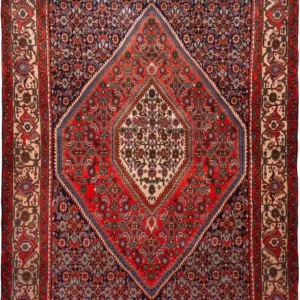 Persisk teppe - Bijar - 181 x 120 cm - rød