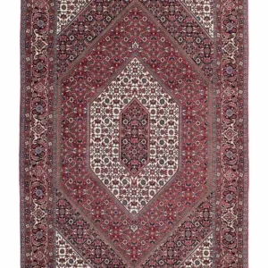 Persisk teppe - Bijar - 200 x 130 cm - lys rød