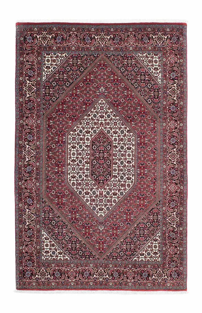 Persisk teppe - Bijar - 200 x 130 cm - lys rød
