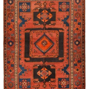 Persisk teppe - Bijar - 202 x 146 cm - rød