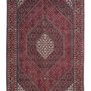 Persisk teppe - Bijar - 204 x 131 cm - lys rød