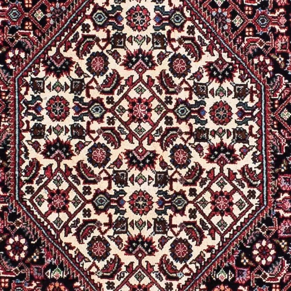 Persisk teppe - Bijar - 204 x 131 cm - lys rød