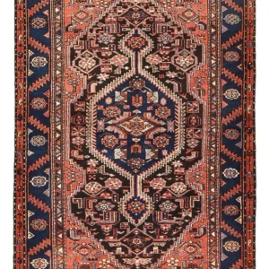 Persisk teppe - Bijar - 206 x 132 cm - lys rød