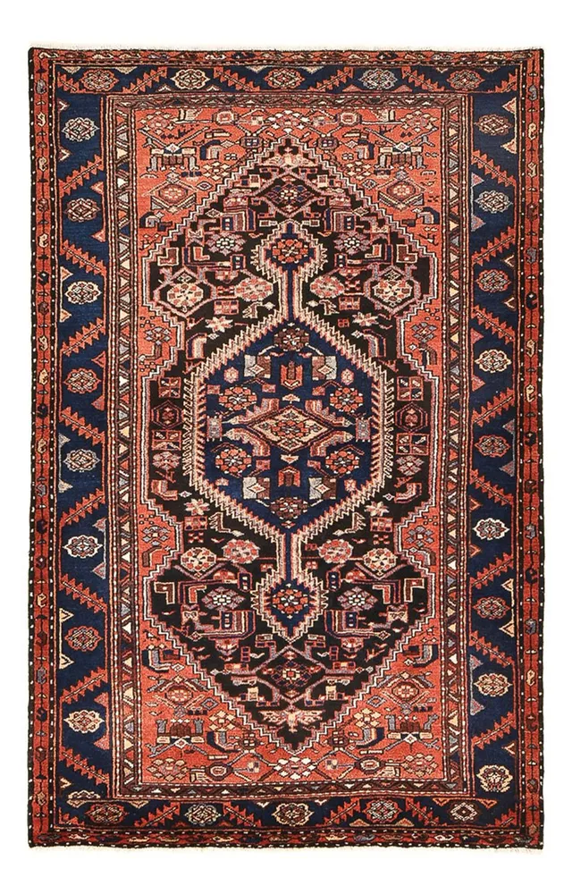 Persisk teppe - Bijar - 206 x 132 cm - lys rød