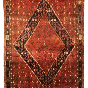 Persisk teppe - Bijar - 206 x 135 cm - oransje