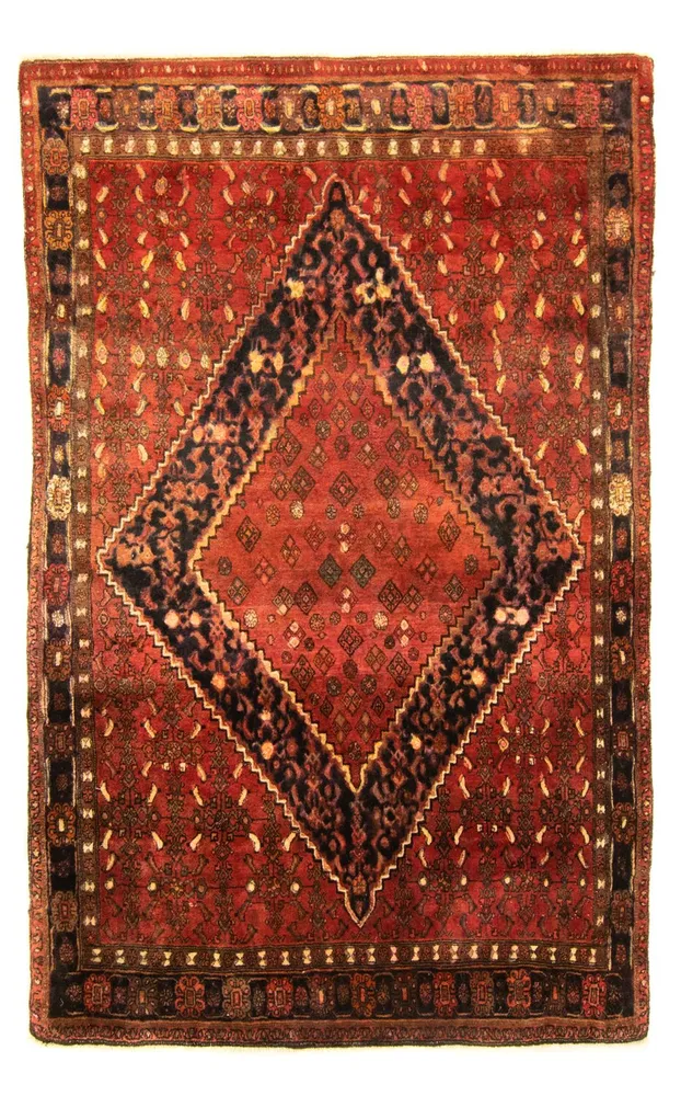 Persisk teppe - Bijar - 206 x 135 cm - oransje