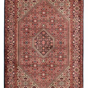 Persisk teppe - Bijar - 210 x 139 cm - rød