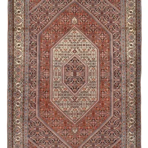 Persisk teppe - Bijar - 212 x 138 cm - rust