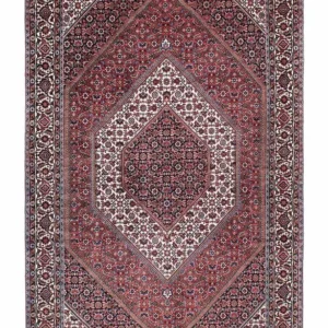 Persisk teppe - Bijar - 214 x 131 cm - lys rød
