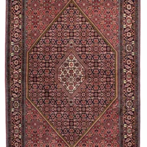 Persisk teppe - Bijar - 215 x 137 cm - rød