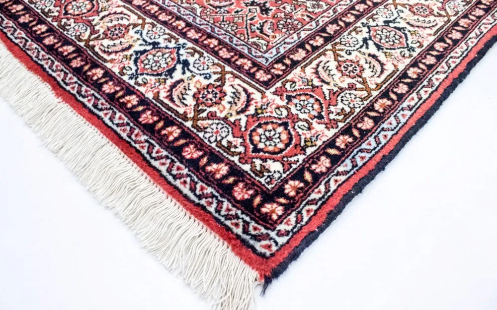 Persisk teppe - Bijar - 216 x 125 cm - lys rød