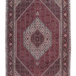 Persisk teppe - Bijar - 217 x 131 cm - lys rød