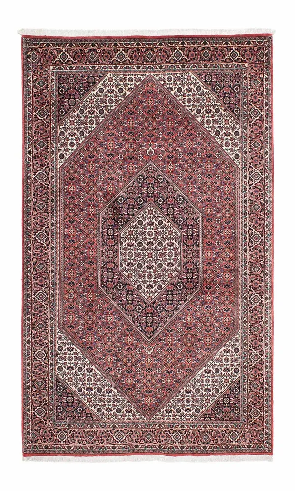 Persisk teppe - Bijar - 219 x 134 cm - lys rød