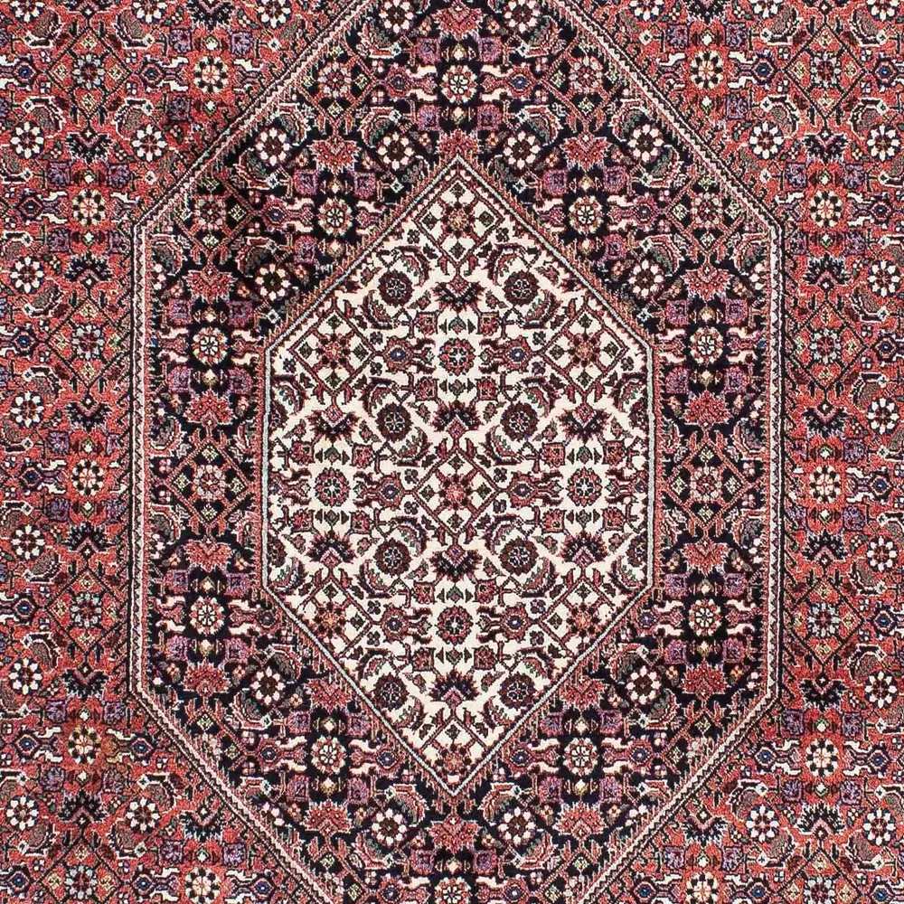 Persisk teppe - Bijar - 219 x 134 cm - lys rød