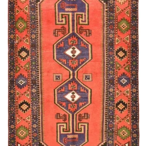 Persisk teppe - Bijar - 226 x 136 cm - oransje