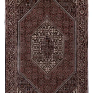 Persisk teppe - Bijar - 228 x 142 cm - mørk brun