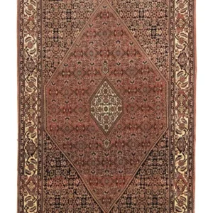 Persisk teppe - Bijar - 230 x 137 cm - rød