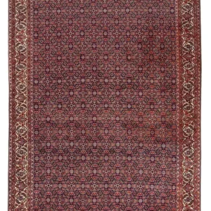 Persisk teppe - Bijar - 237 x 168 cm - lys rød