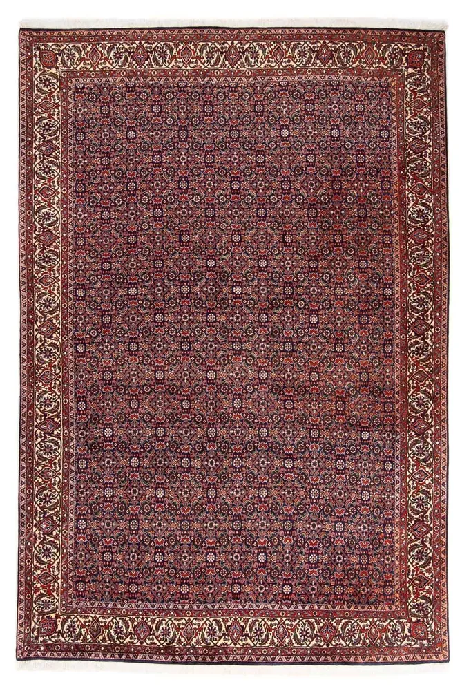 Persisk teppe - Bijar - 237 x 168 cm - lys rød