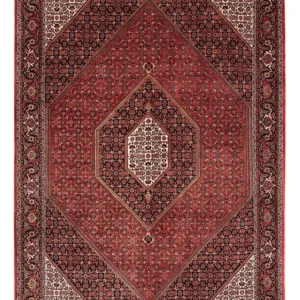 Persisk teppe - Bijar - 240 x 171 cm - mørk rød