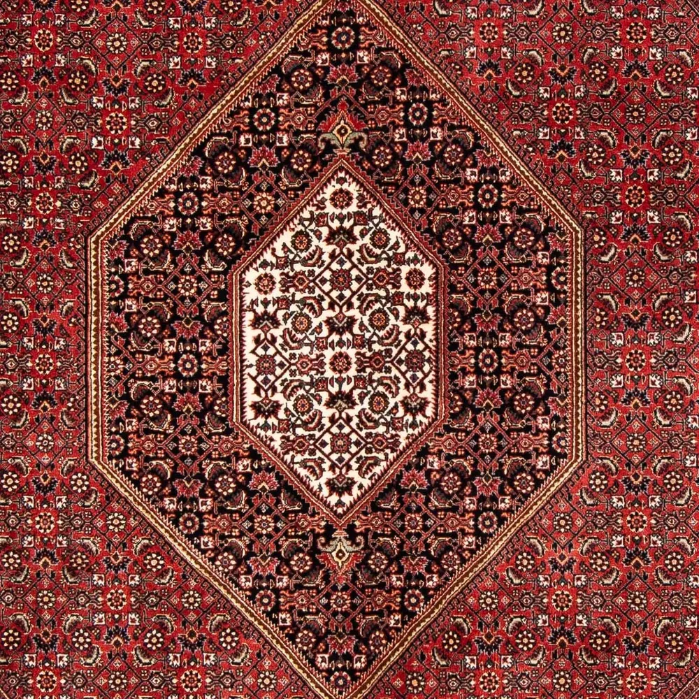 Persisk teppe - Bijar - 240 x 171 cm - mørk rød