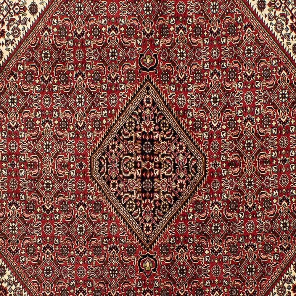 Persisk teppe - Bijar - 242 x 171 cm - mørk rød