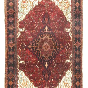 Persisk teppe - Bijar - 244 x 146 cm - rød