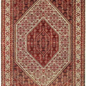 Persisk teppe - Bijar - 246 x 170 cm - rød