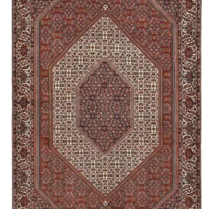 Persisk teppe - Bijar - 247 x 136 cm - rust