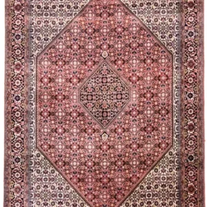 Persisk teppe - Bijar - 255 x 170 cm - lys rød