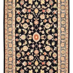 Persisk teppe - Bijar - 265 x 170 cm - mørkeblå
