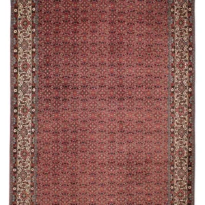 Persisk teppe - Bijar - 290 x 203 cm - mørk rød