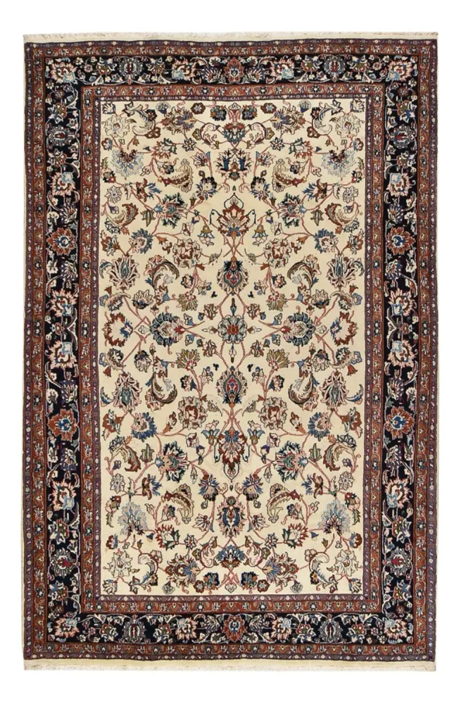 Persisk teppe - Bijar - 295 x 195 cm - lys beige
