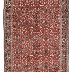 Persisk teppe - Bijar - 297 x 206 cm - rød
