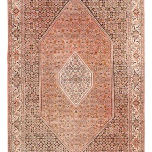 Persisk teppe - Bijar - 300 x 200 cm - lys rød