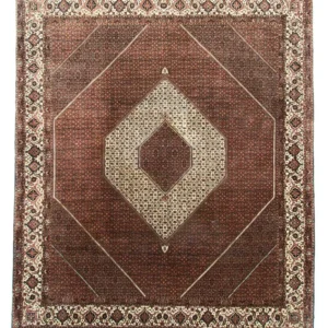 Persisk teppe - Bijar - 354 x 306 cm - brun