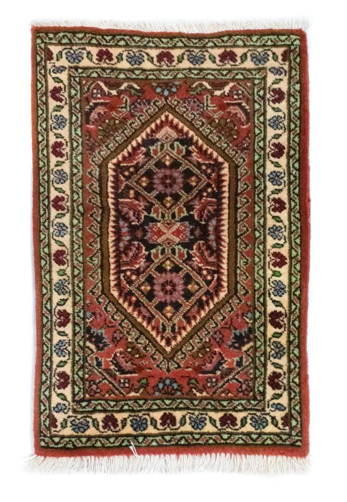 Persisk teppe - Bijar - 60 x 40 cm - brun