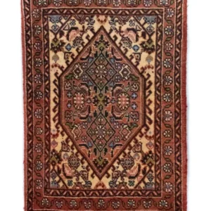Persisk teppe - Bijar - 60 x 40 cm - brun