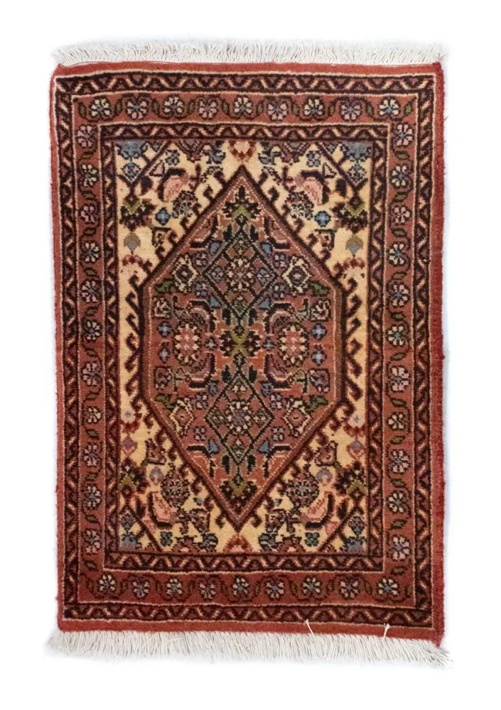 Persisk teppe - Bijar - 60 x 40 cm - brun