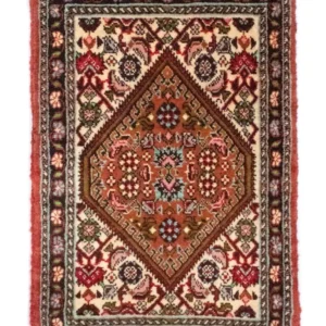 Persisk teppe - Bijar - 60 x 40 cm - flerfarget