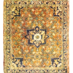 Persisk teppe - Bijar - 85 x 75 cm - oransje