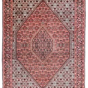 Persisk teppe - Bijar - Royal - 249 x 173 cm - lys rød