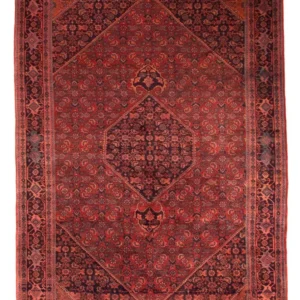 Persisk teppe - Bijar - Royal - 327 x 220 cm - mørk rød