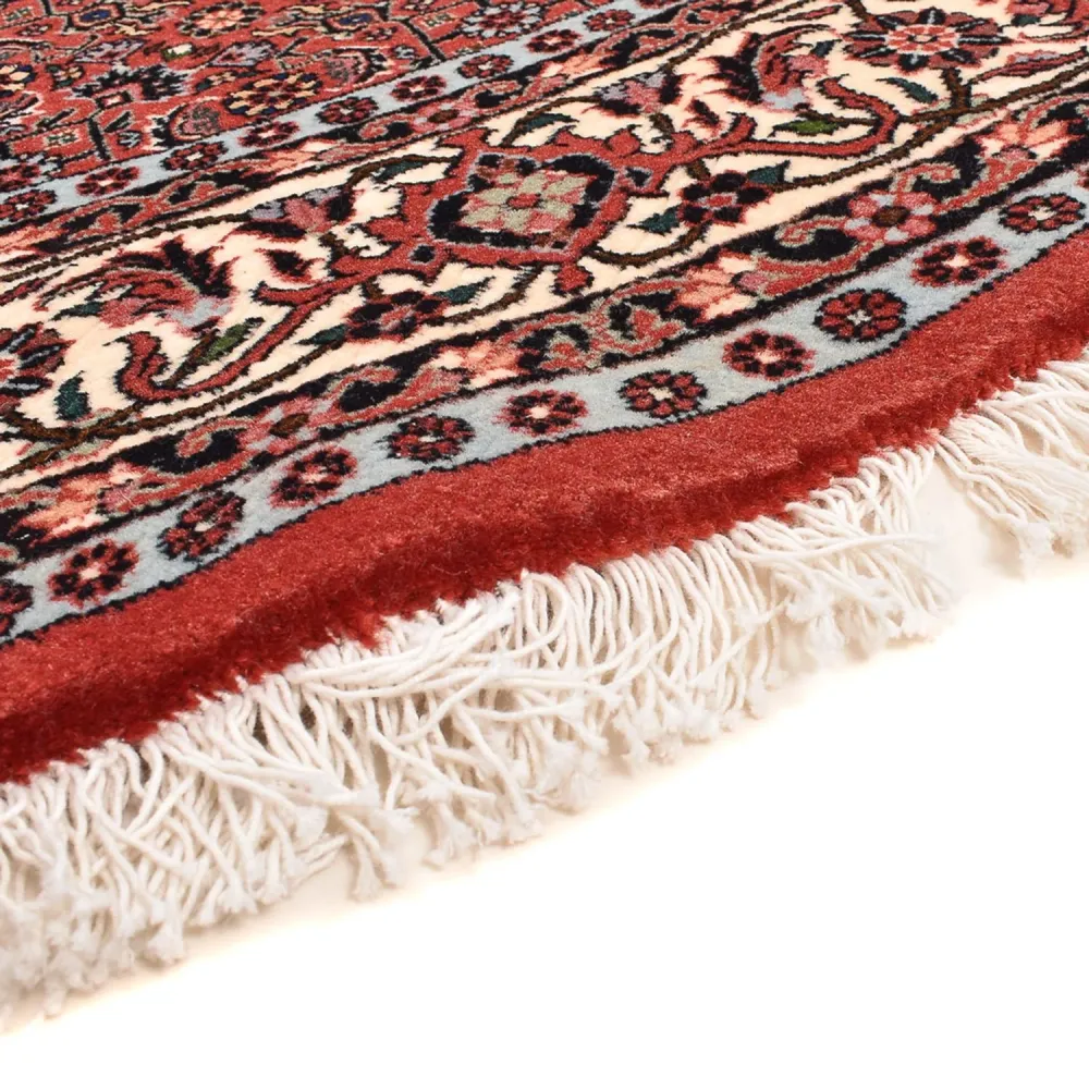 Persisk teppe - Bijar rundt - 155 x 155 cm - lys rød